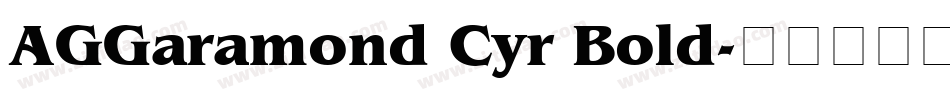 AGGaramond Cyr Bold字体转换
